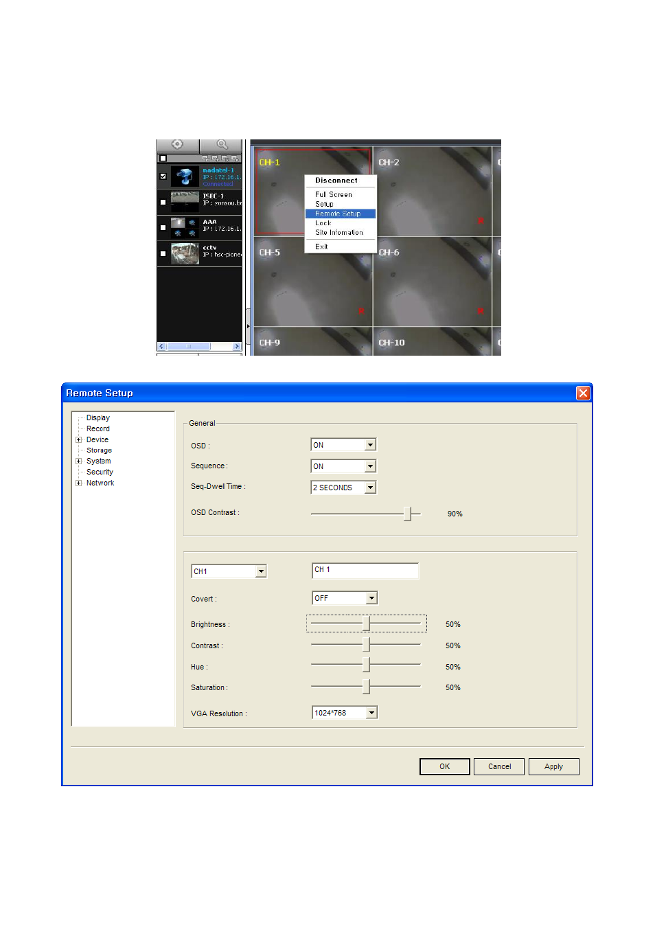 5. remote setup | Speco Technologies 4HD User Manual | Page 66 / 93