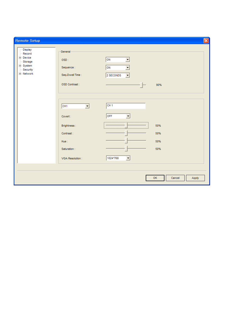 5-1. setting the display | Speco Technologies 4HD User Manual | Page 67 / 93