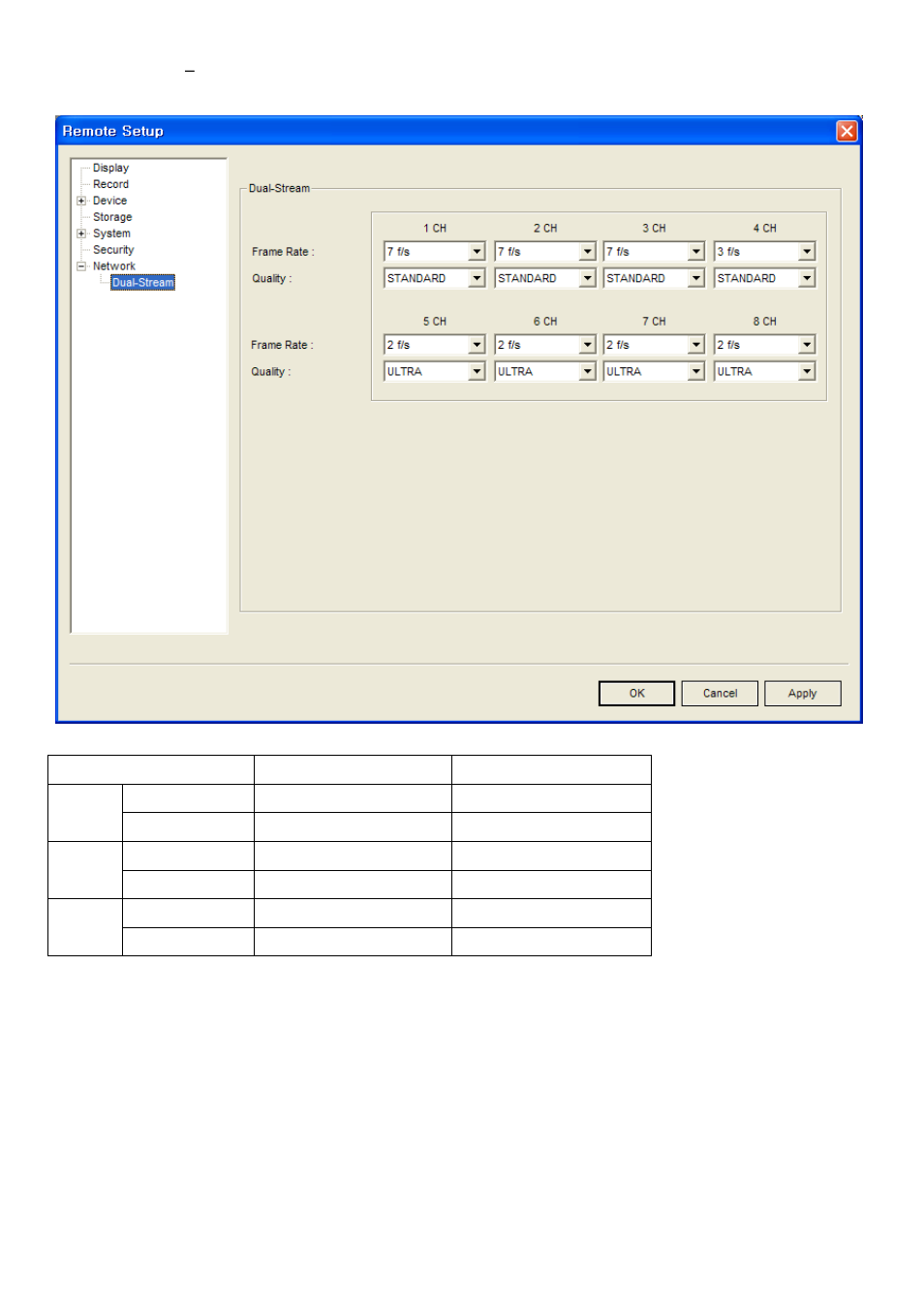 5-8. network, Dual stream | Speco Technologies 4HD User Manual | Page 79 / 93