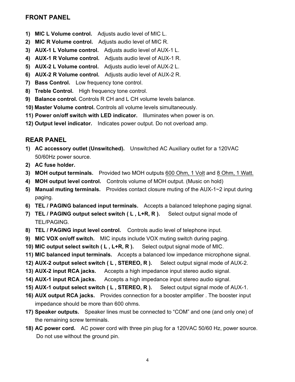 Speco Technologies PL-120SA User Manual | Page 4 / 8