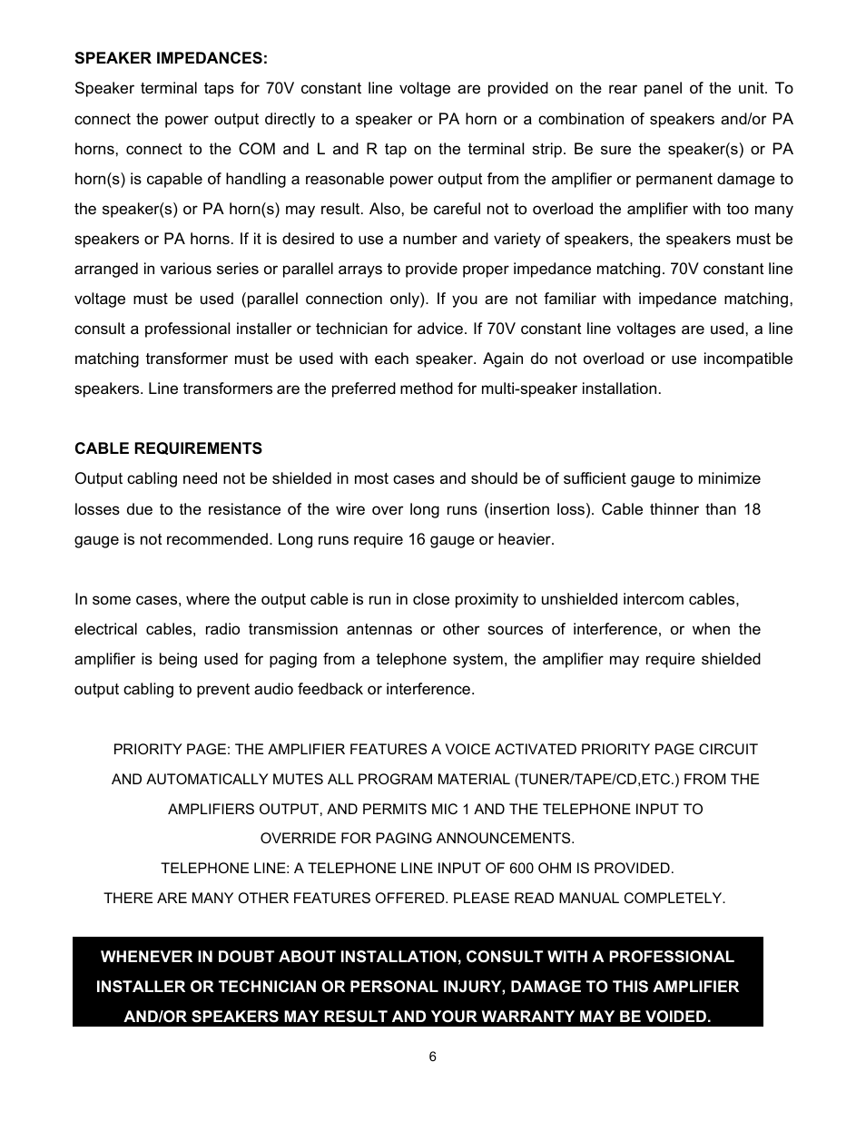 Speco Technologies PL-120SA User Manual | Page 6 / 8