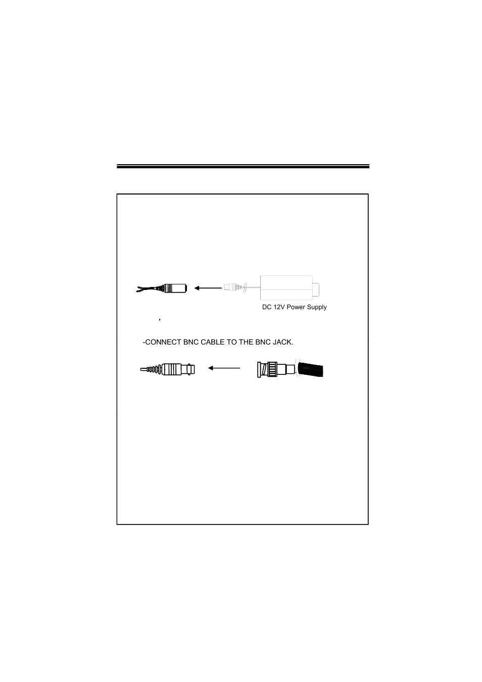 Camera installation, Connect power cable | Speco Technologies WIDE DYNAMIC RANGE CVC624WDR User Manual | Page 6 / 20