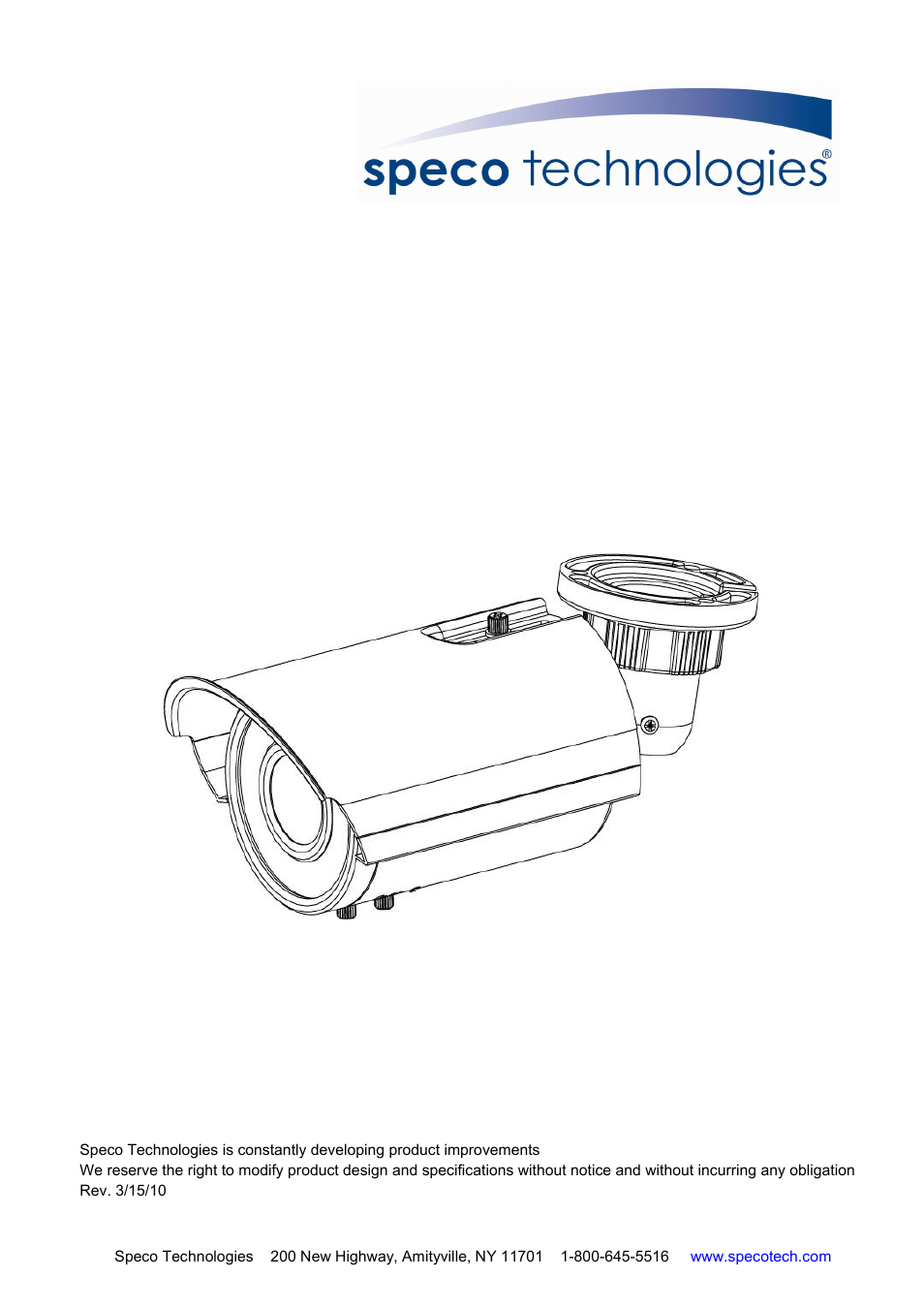 Speco Technologies LPRB922 User Manual | 10 pages
