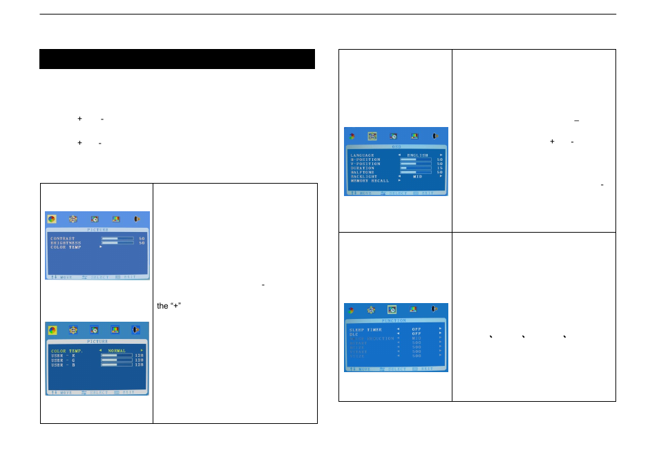 Speco Technologies LCD Monitor M19LCBVH3 User Manual | Page 6 / 12