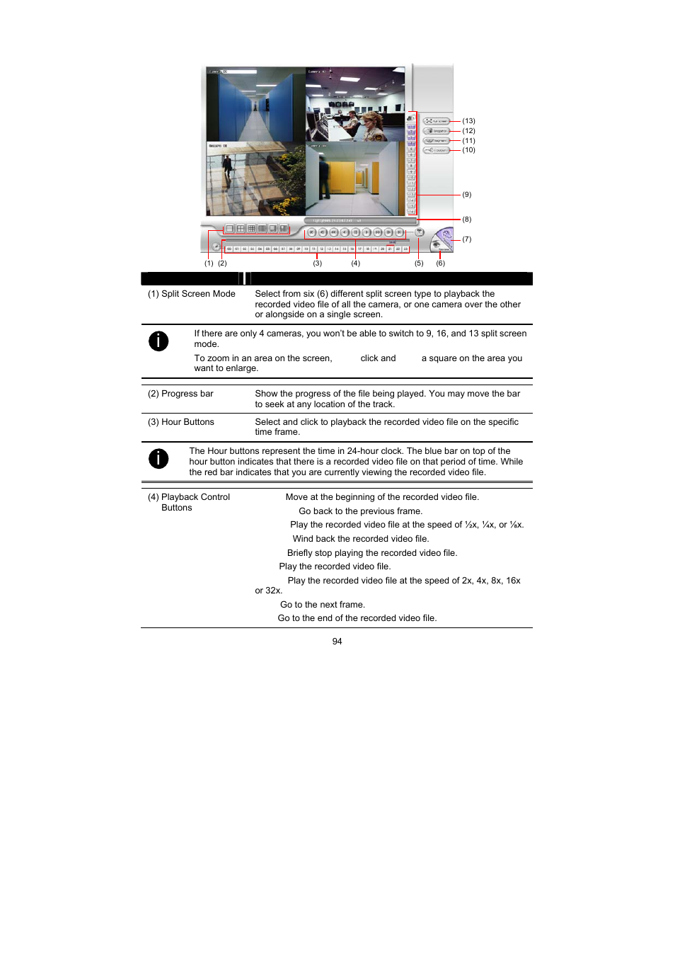 1 familiarizing the local playback buttons | Speco Technologies PC Pro Series User Manual | Page 102 / 136