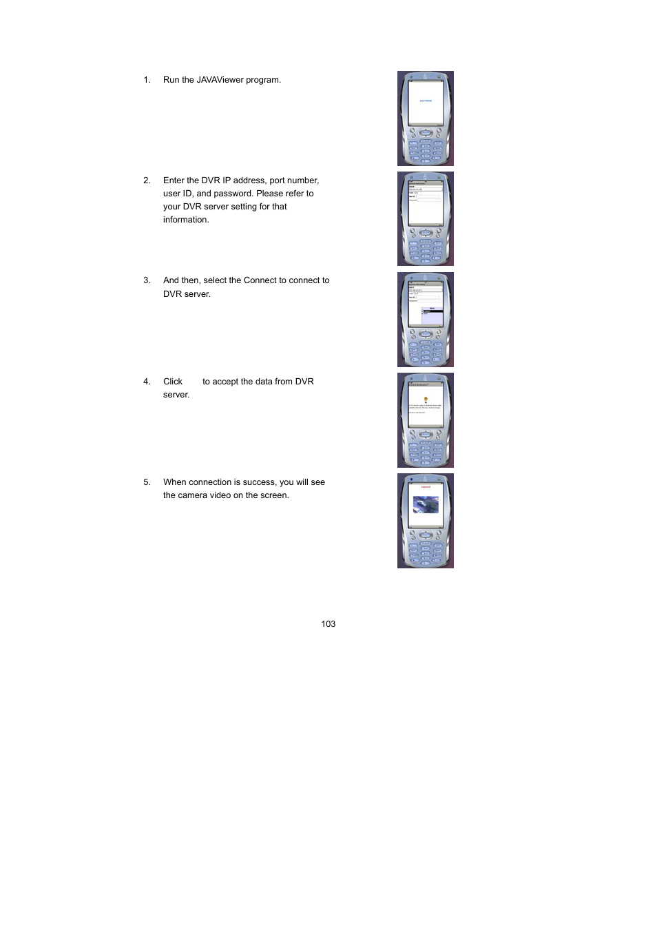 5 to use the javaviewer | Speco Technologies PC Pro Series User Manual | Page 111 / 136