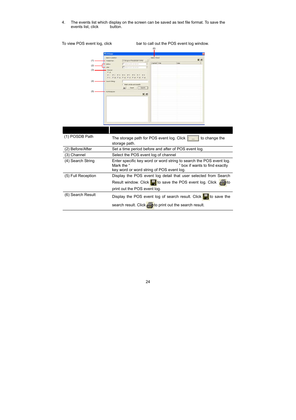 Using the pos viewer | Speco Technologies PC Pro Series User Manual | Page 32 / 136