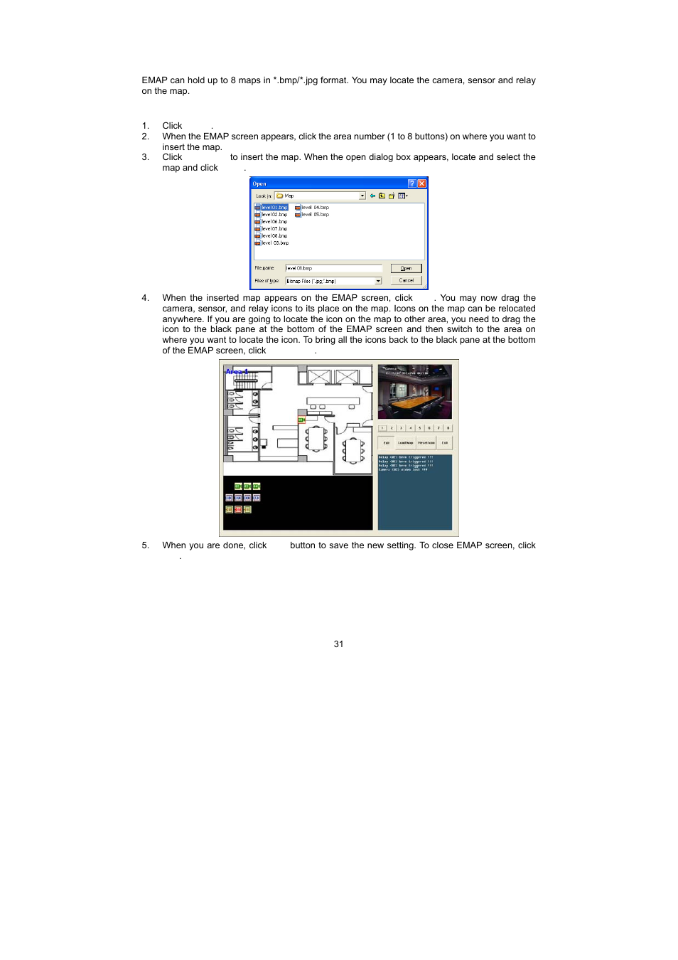 6 setting up and using the emap | Speco Technologies PC Pro Series User Manual | Page 39 / 136