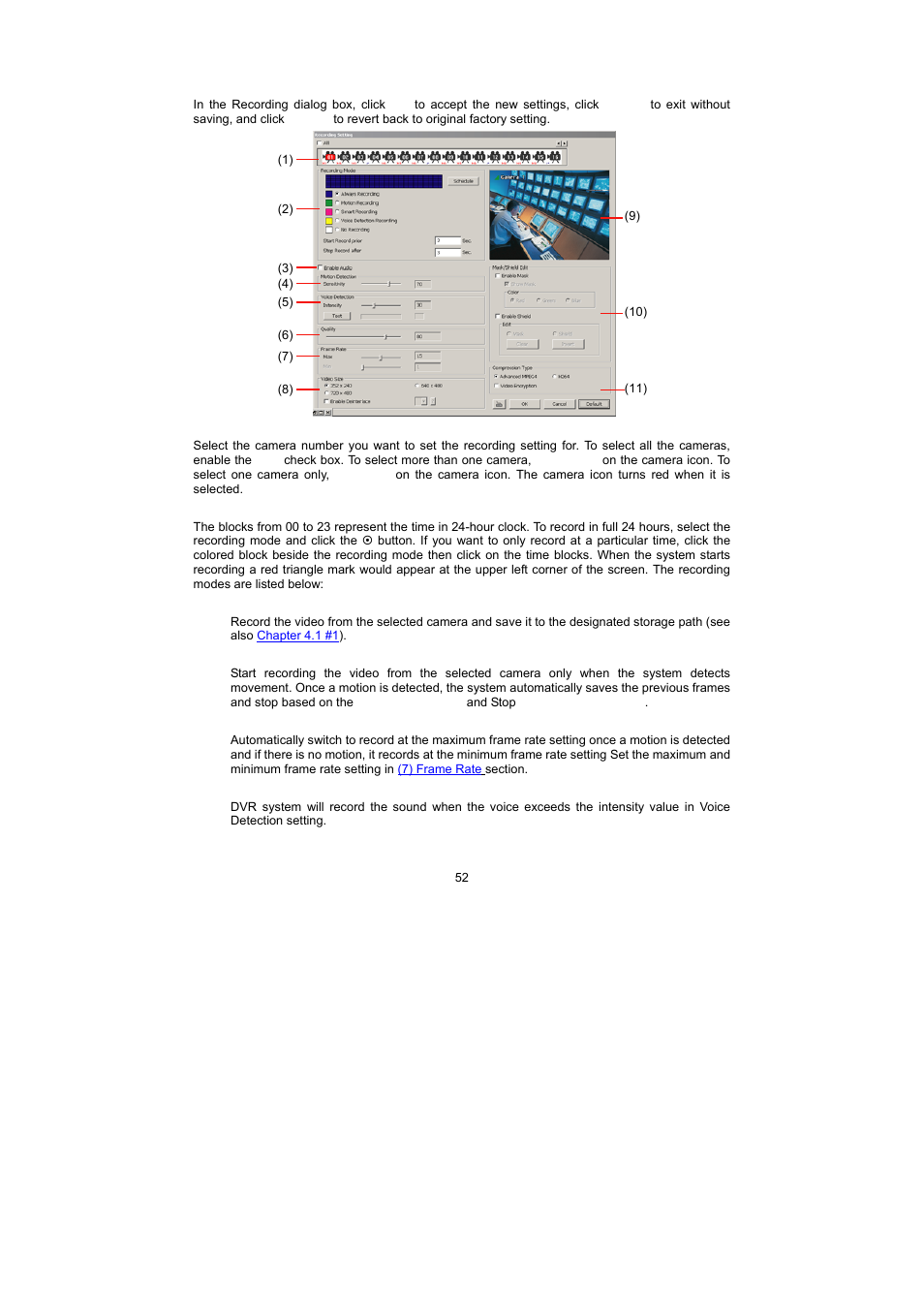 3 recording setting | Speco Technologies PC Pro Series User Manual | Page 60 / 136