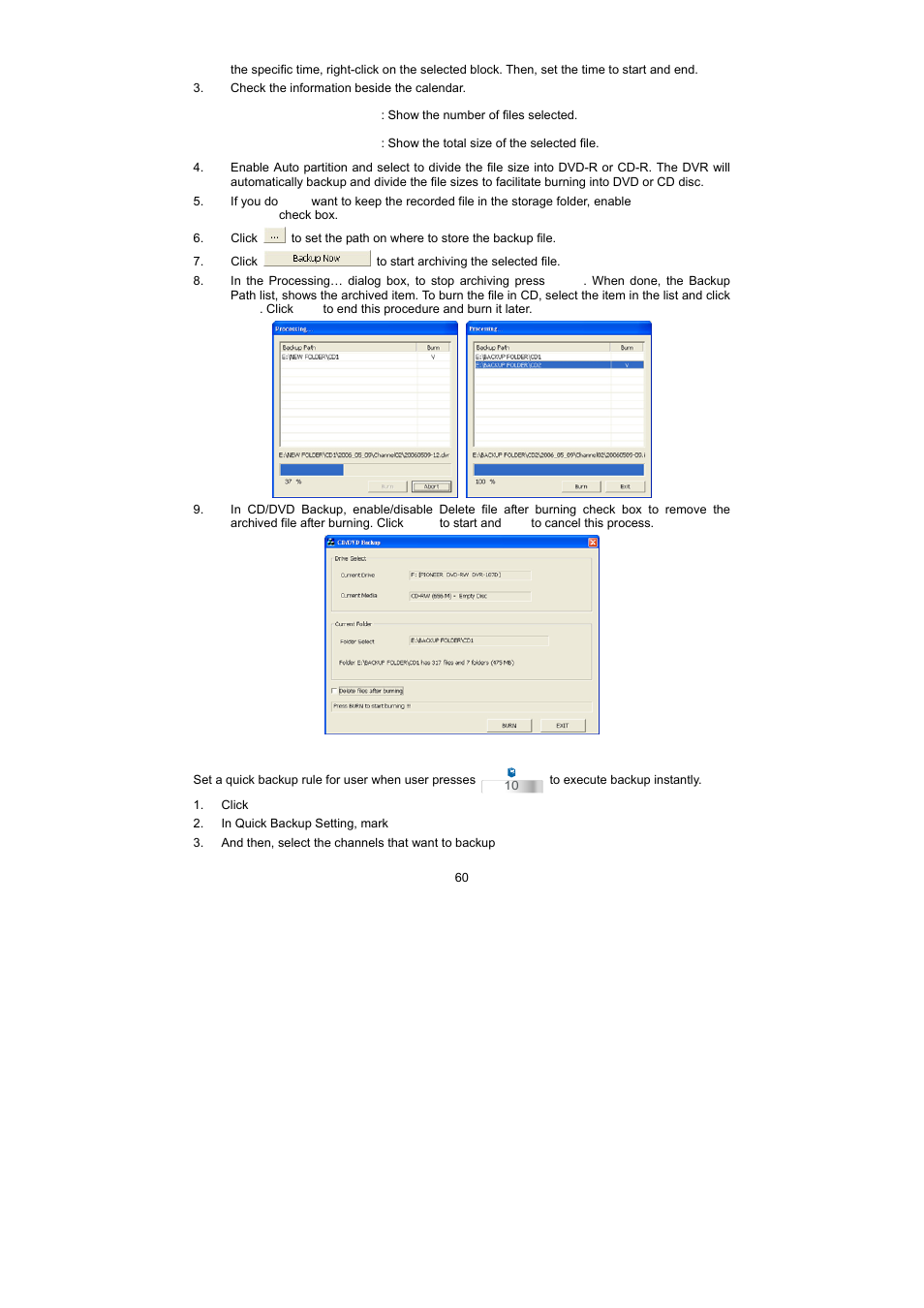 2 setup quick backup | Speco Technologies PC Pro Series User Manual | Page 68 / 136