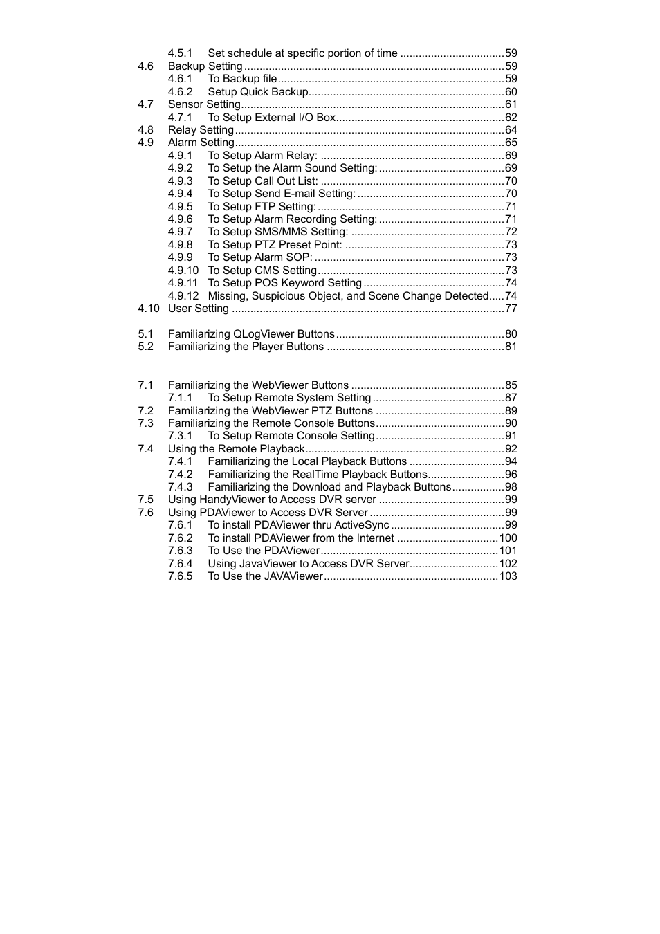 Speco Technologies PC Pro Series User Manual | Page 7 / 136