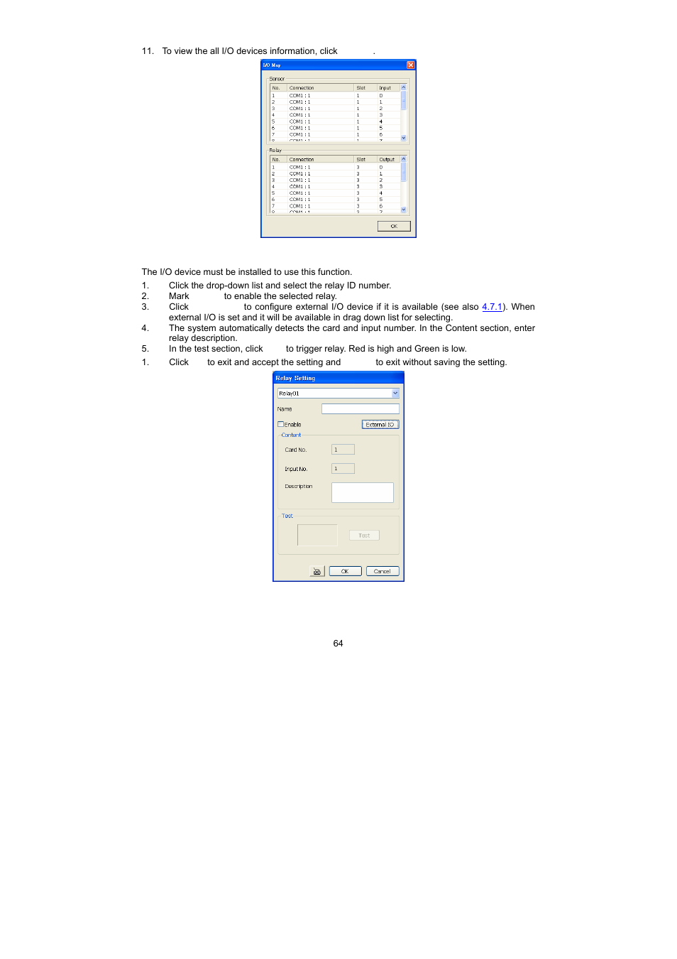 8 relay setting | Speco Technologies PC Pro Series User Manual | Page 72 / 136