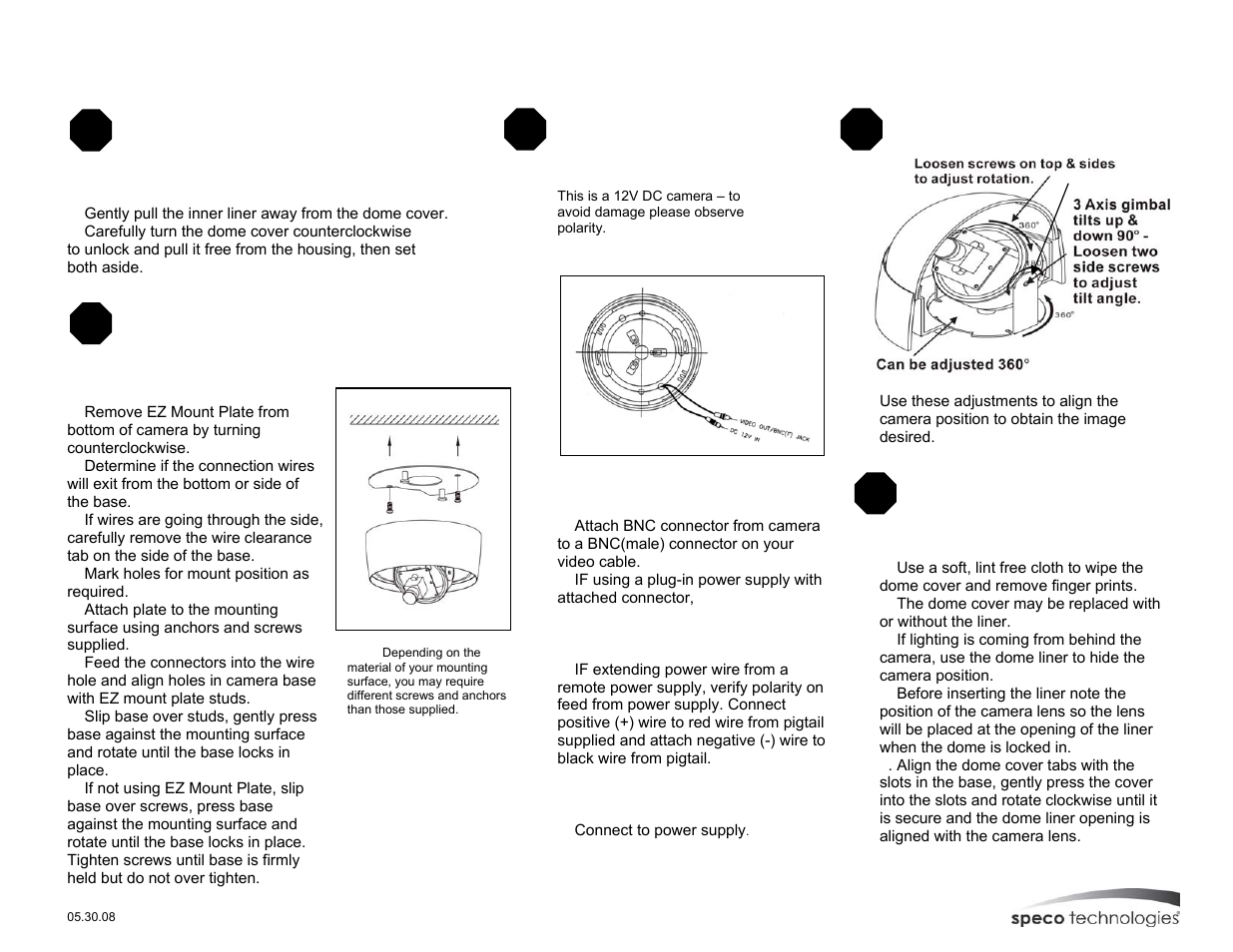 Speco Technologies CVCM6DC User Manual | Page 2 / 2