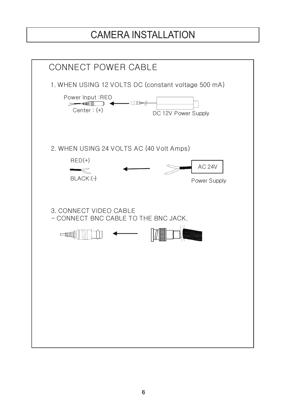 Camera installation, Jvuulj{gwv~lygjhislg | Speco Technologies PIR Sensor Camera CVC5300DPVF/CVC5300DPVFW User Manual | Page 7 / 29