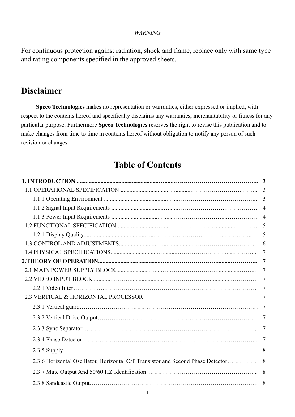 Speco Technologies VM-1201 User Manual | Page 2 / 16