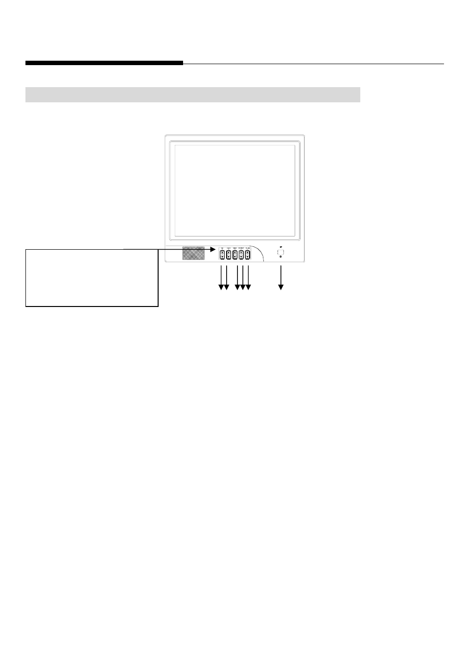 Front panel controls | Speco Technologies Color Video Monitor User Manual | Page 9 / 13