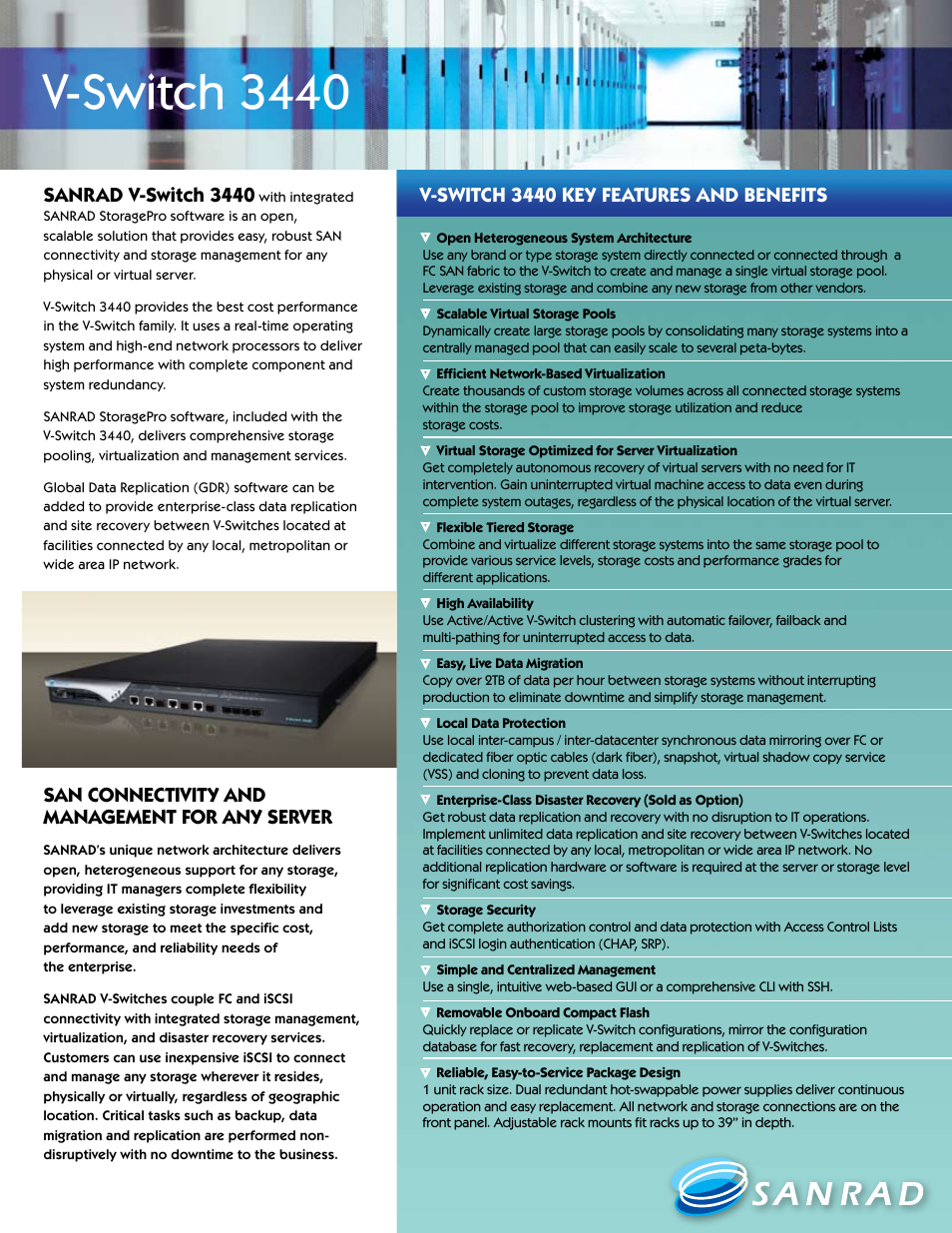 SANRAD 3440 User Manual | 2 pages