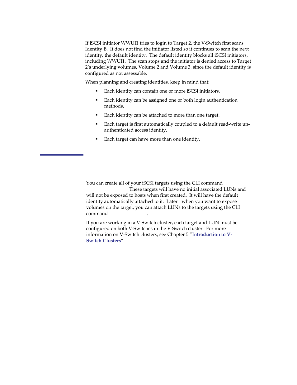 Creating an iscsi target | SANRAD I3.1.1205 User Manual | Page 128 / 348