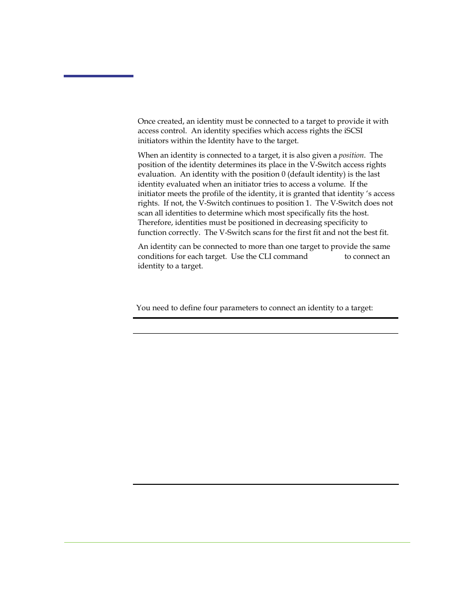 Connecting an identity and target | SANRAD I3.1.1205 User Manual | Page 146 / 348