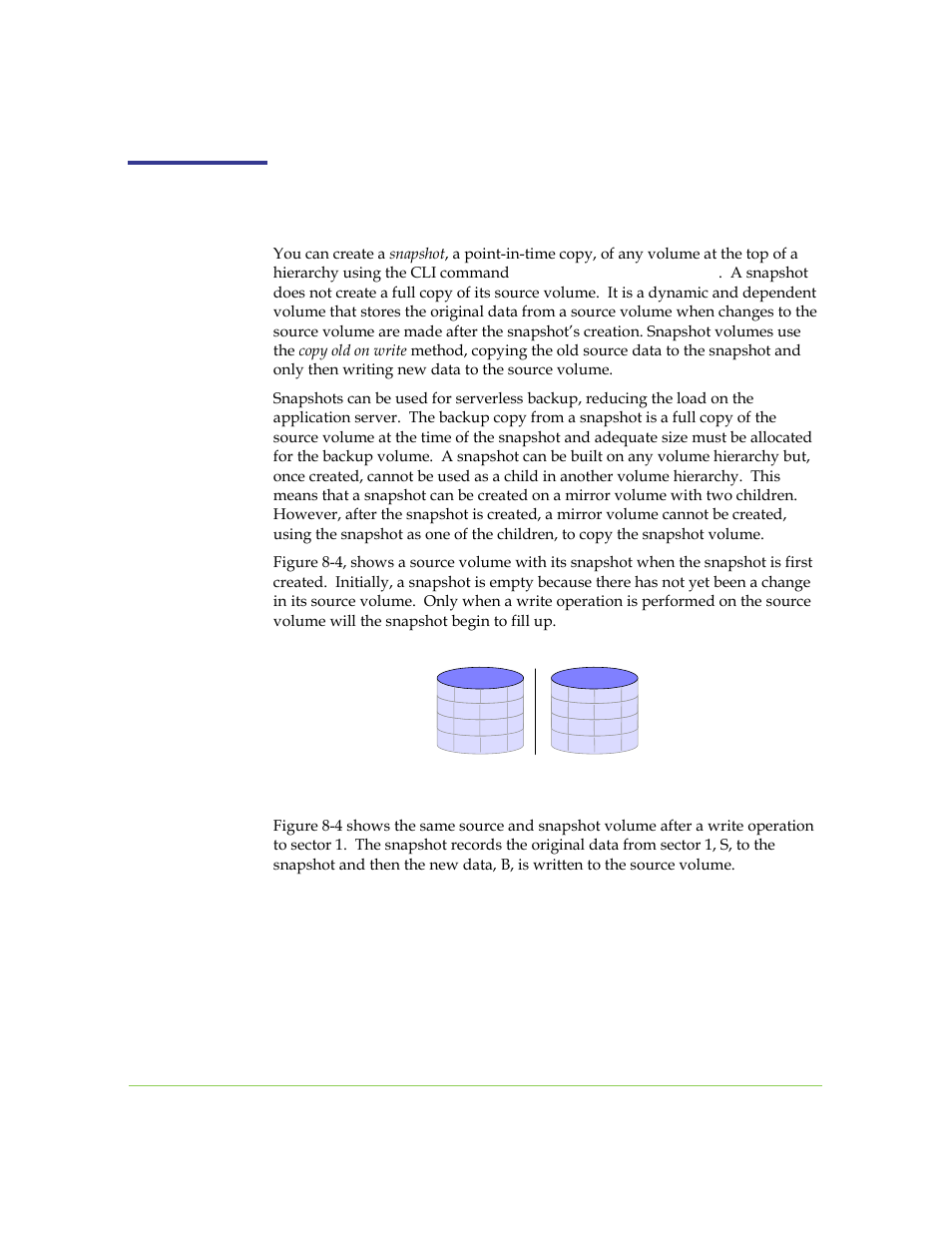 Creating a snapshot, Figure 8-4. 1 | SANRAD I3.1.1205 User Manual | Page 160 / 348