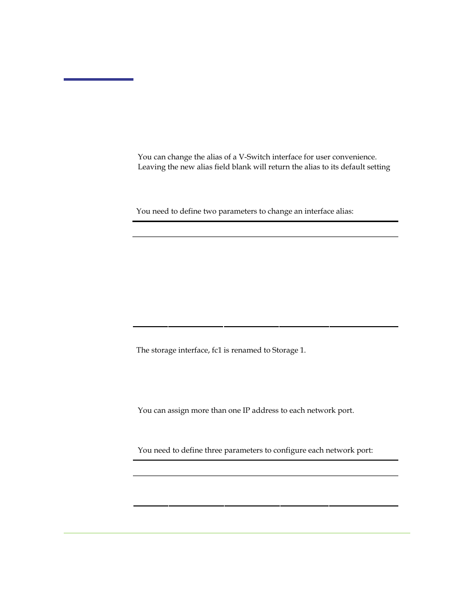 Network interfaces, Changing an interface alias, Adding an interface ip address | SANRAD I3.1.1205 User Manual | Page 197 / 348