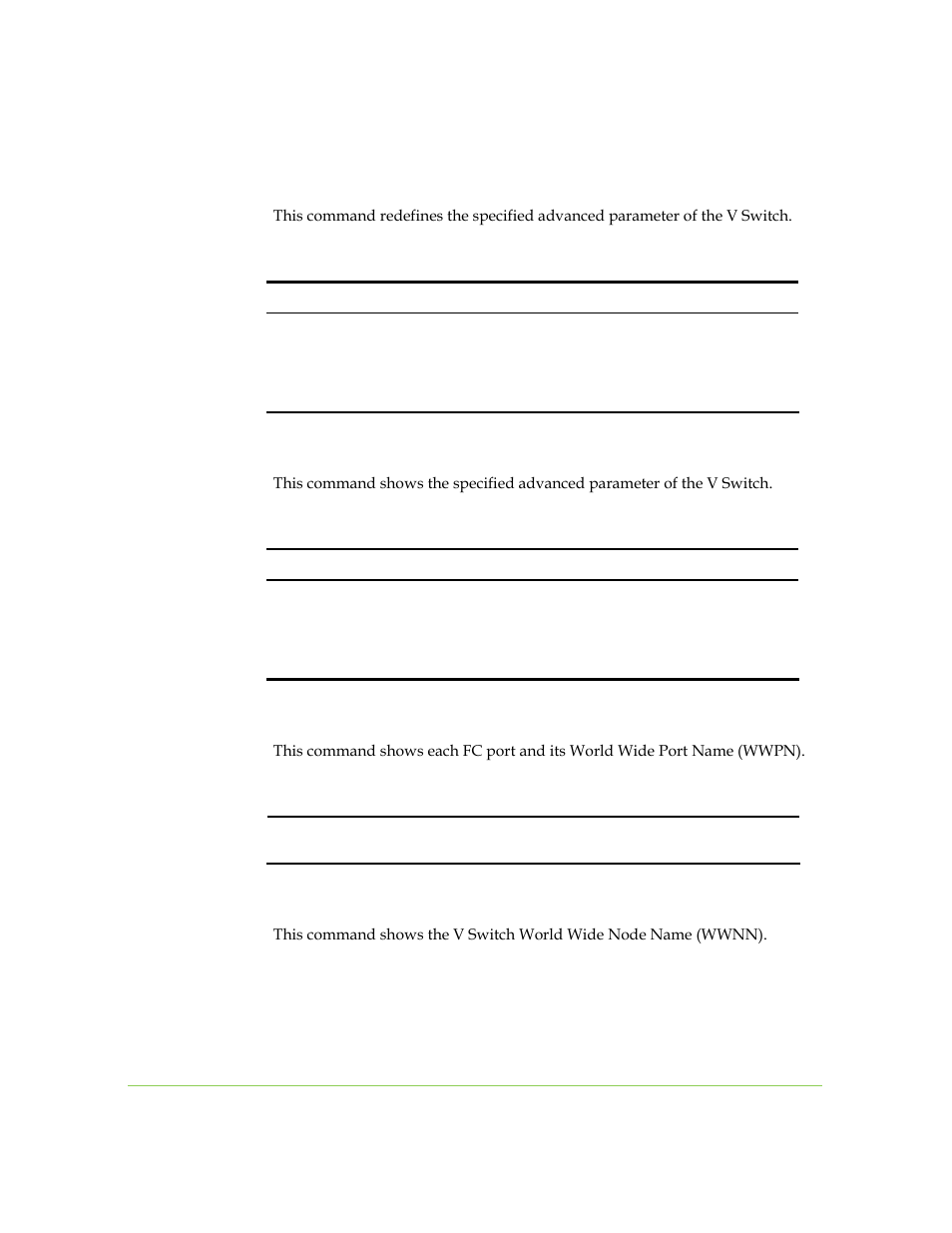 Device advance set, Device advance show, Fc interface show | Fc node show | SANRAD I3.1.1205 User Manual | Page 221 / 348