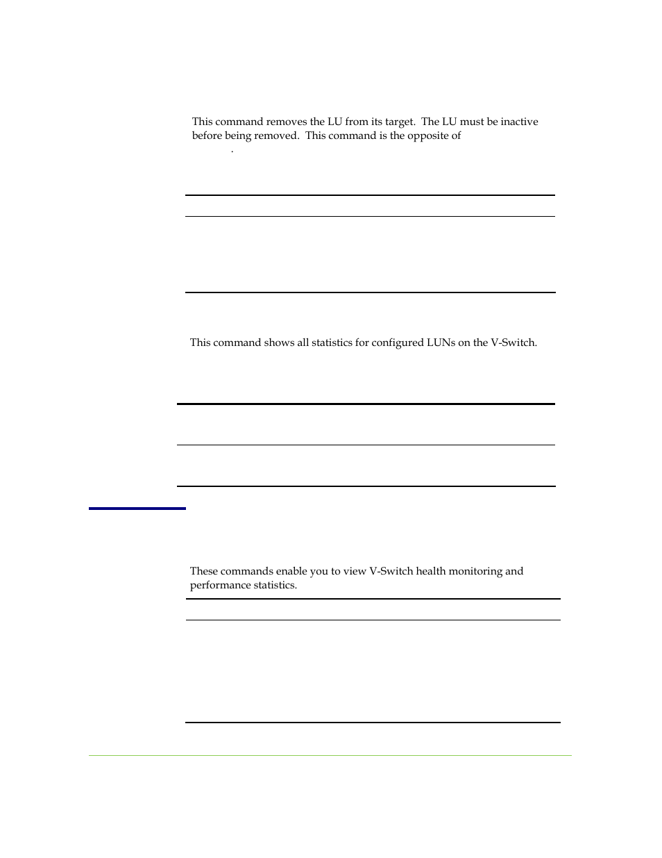 Lu remove, Lu statistics show, Monitoring and statistics | SANRAD I3.1.1205 User Manual | Page 281 / 348