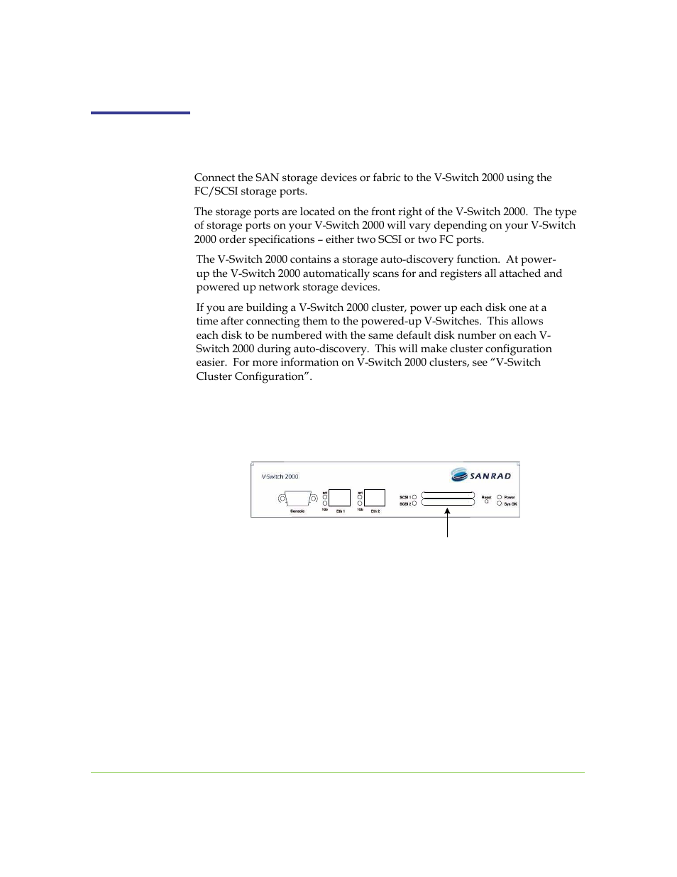 Storage port connections | SANRAD I3.1.1205 User Manual | Page 35 / 348
