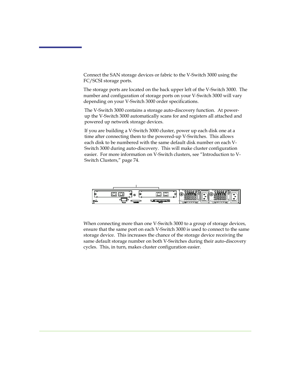 Storage port connections | SANRAD I3.1.1205 User Manual | Page 46 / 348