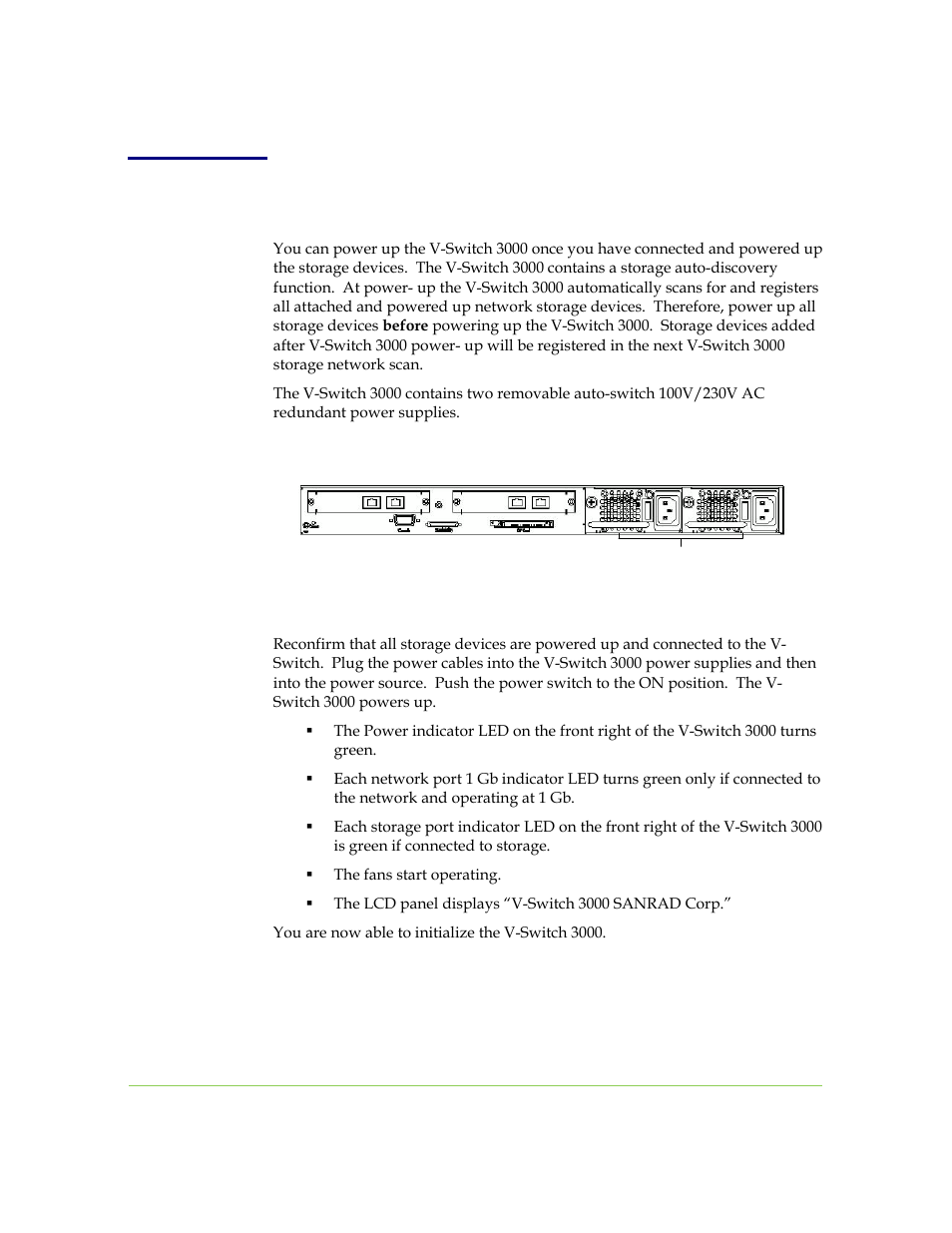 Powering up | SANRAD I3.1.1205 User Manual | Page 52 / 348