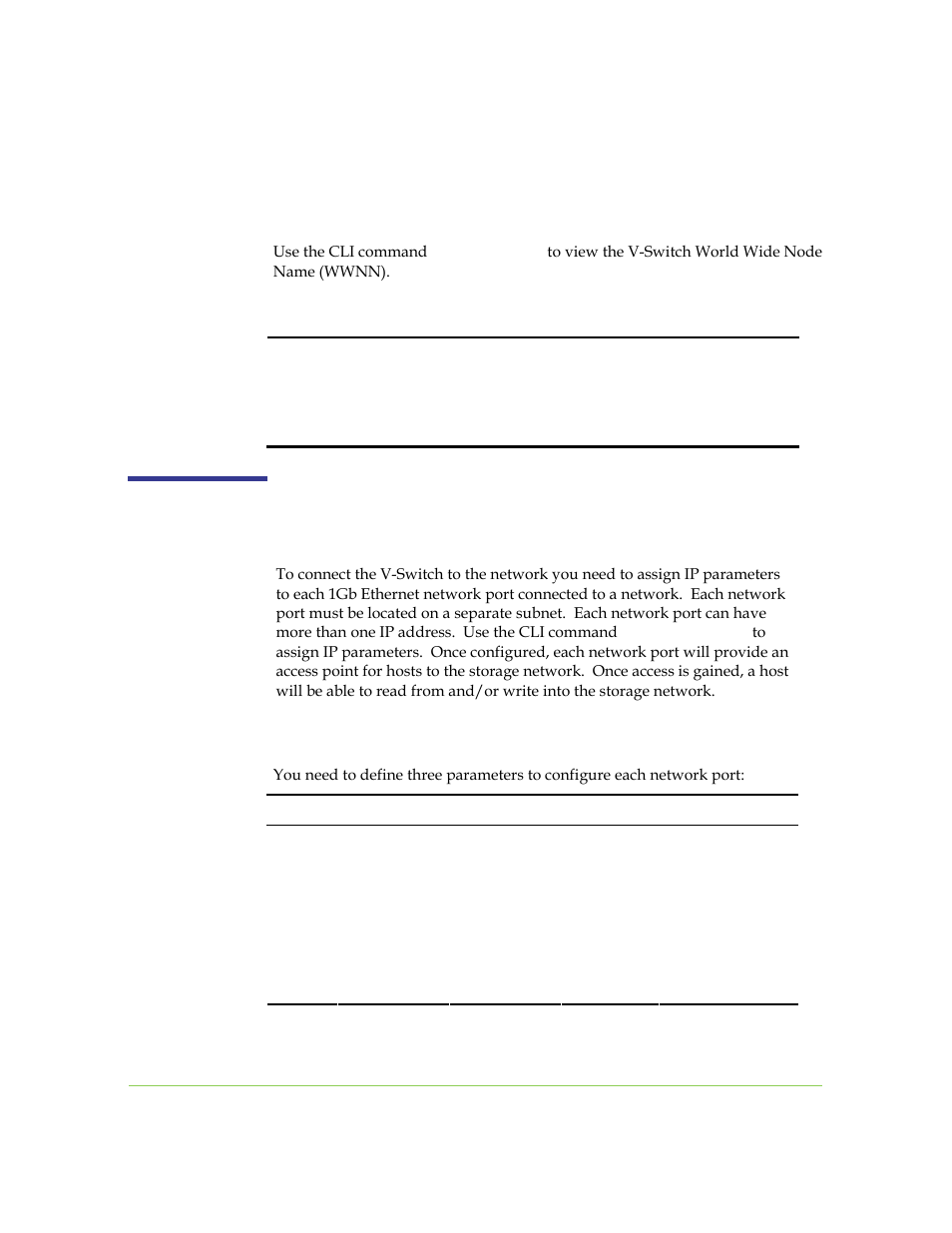 Viewing the v-switch world wide node name, Configuring the network ports | SANRAD I3.1.1205 User Manual | Page 66 / 348