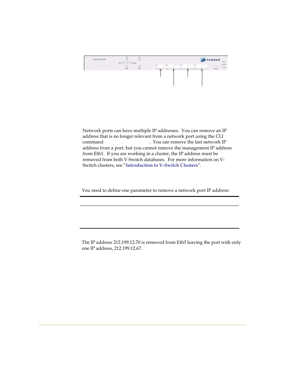 Removing an ip address | SANRAD I3.1.1205 User Manual | Page 68 / 348