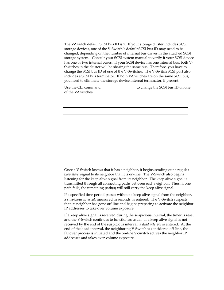 Working with scsi storage devices, Maintaining cluster communications | SANRAD I3.1.1205 User Manual | Page 88 / 348