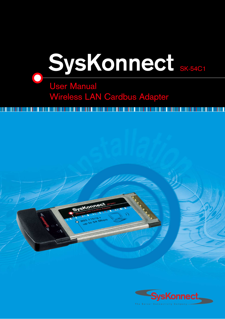 SysKonnect Wireless LAN Cardbus Adapter SK-54C1 User Manual | 72 pages