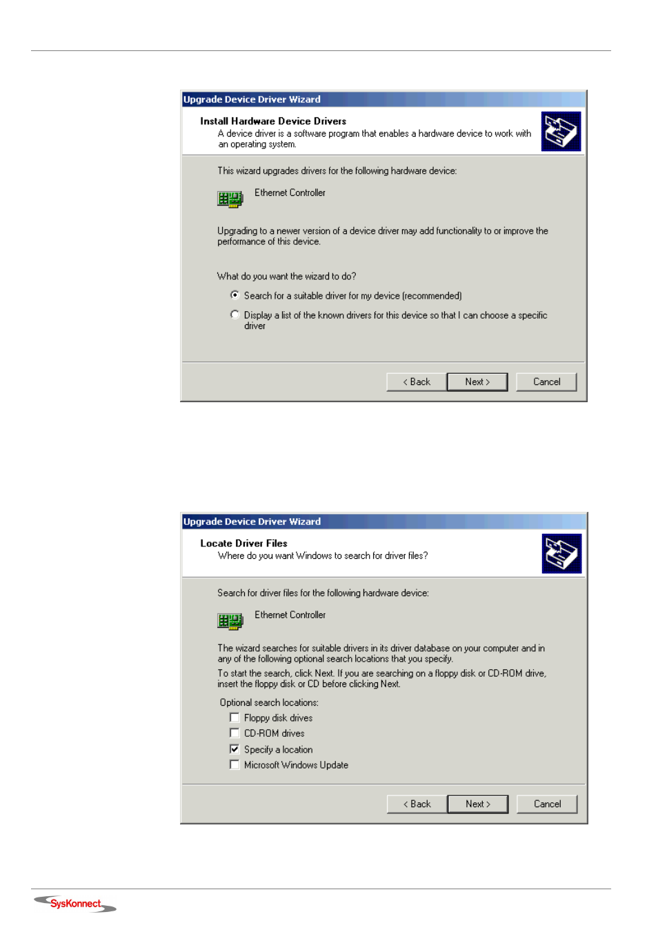 Figure 5: windows 2000 – locate driver files | SysKonnect Wireless LAN Cardbus Adapter SK-54C1 User Manual | Page 18 / 72