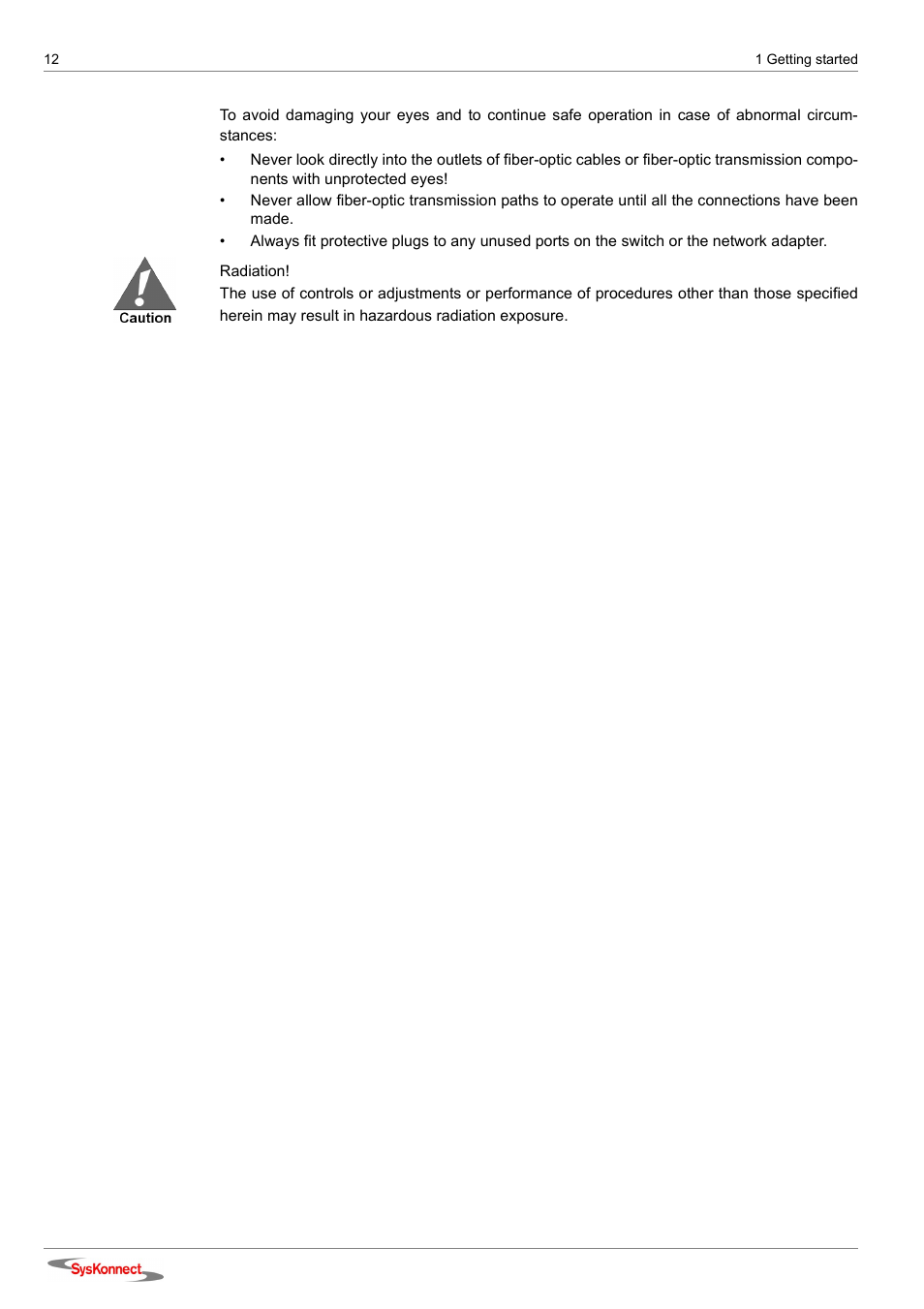 SysKonnect SK-98xx V2.0 User Manual | Page 12 / 66