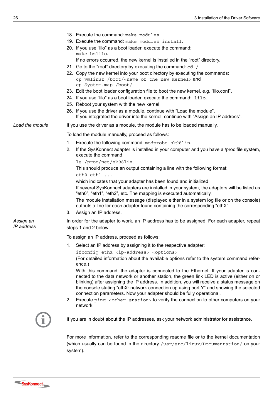 SysKonnect SK-9E21D User Manual | Page 24 / 46