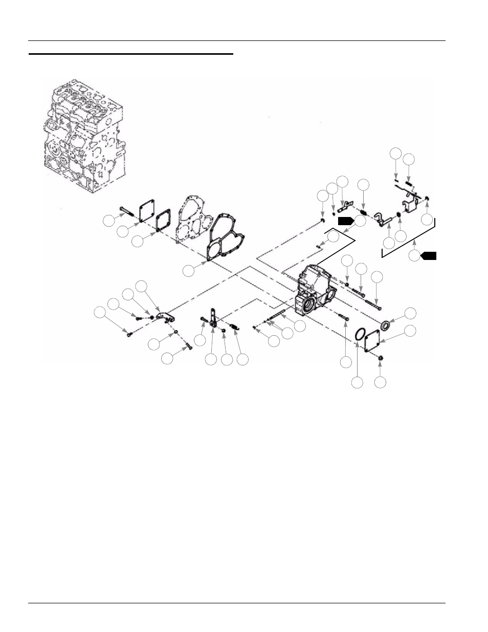 Timing gear case & governor, Timing gear case & governor -4 | Shibaura S773L User Manual | Page 22 / 36