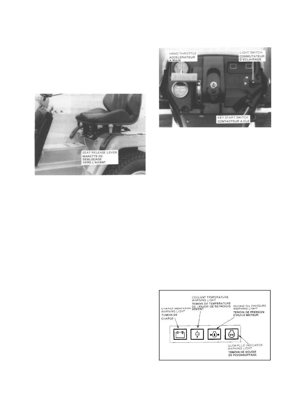 Controls and instruments | Shibaura CG161 User Manual | Page 9 / 54