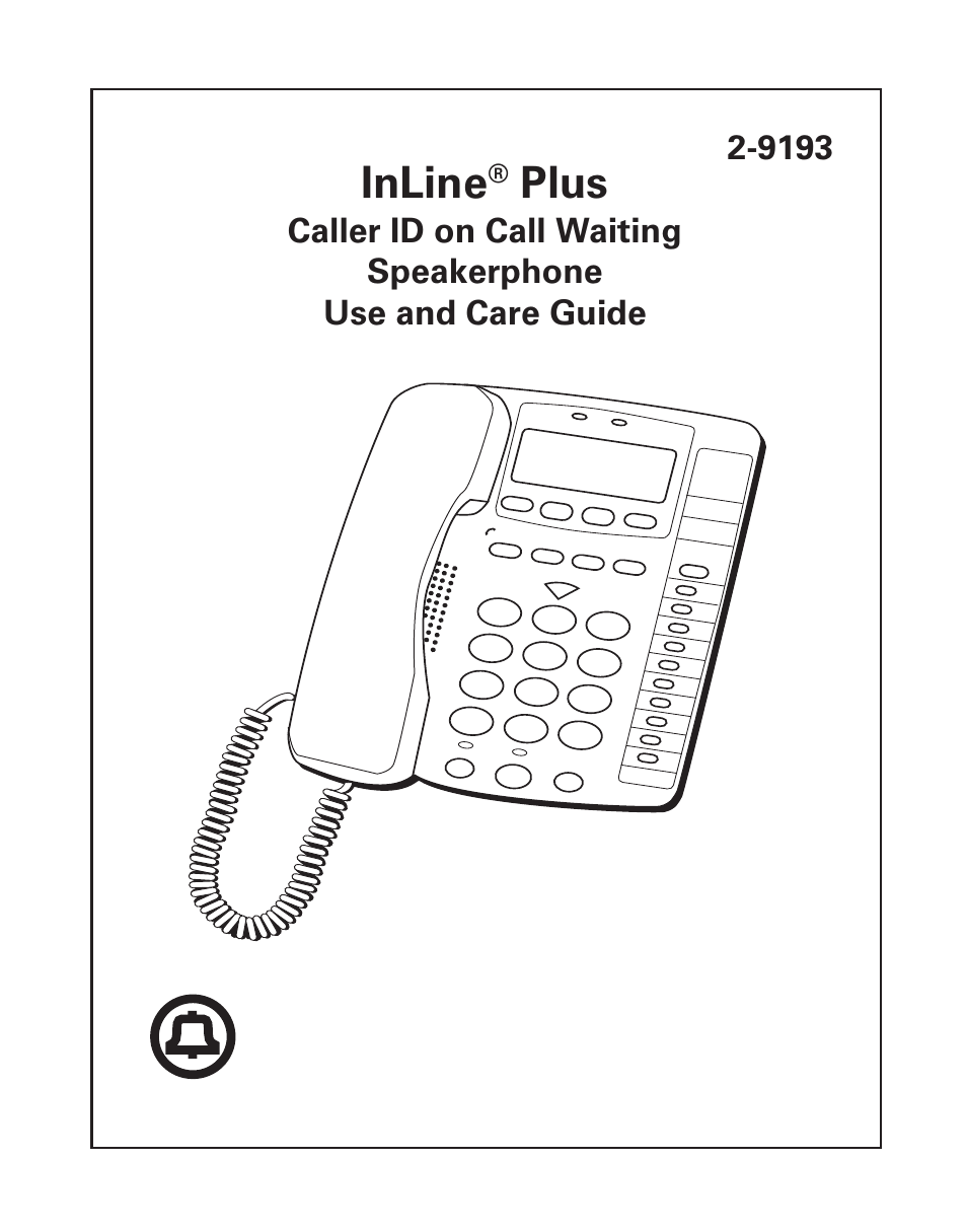 Southwestern Bell 2-9193 User Manual | 24 pages