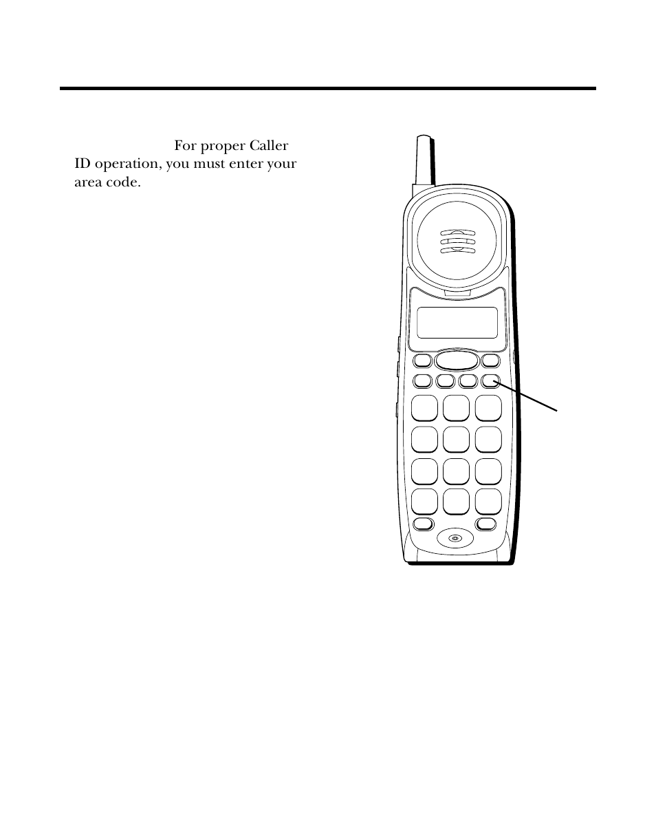 Setup, Setting the area code, Etup | Etting | Southwestern Bell 26963 User Manual | Page 10 / 76