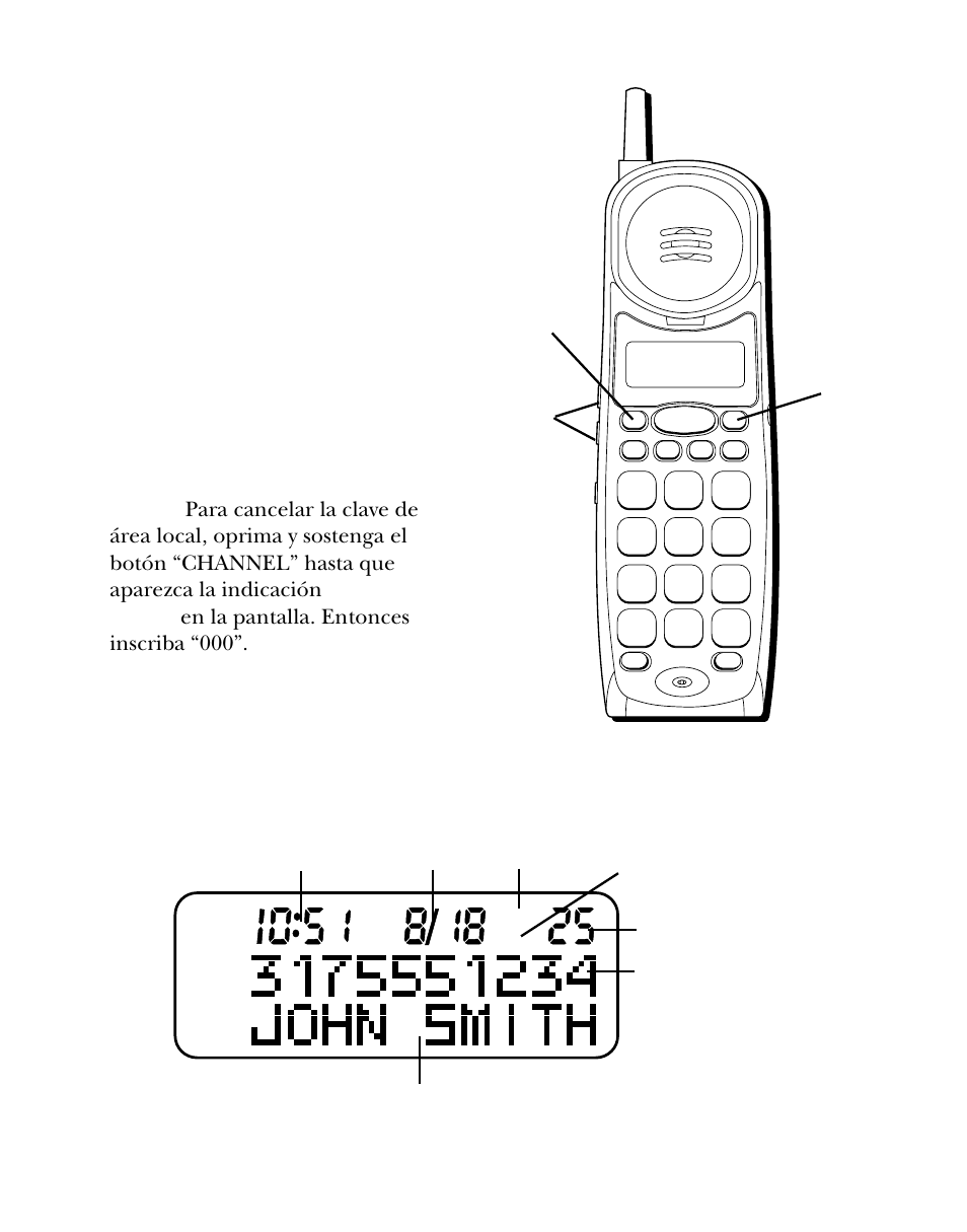 Pantalla del identificador de llamadas (caller id), Antalla, Dentificador | Lamadas, Aller | Southwestern Bell 26963 User Manual | Page 62 / 76