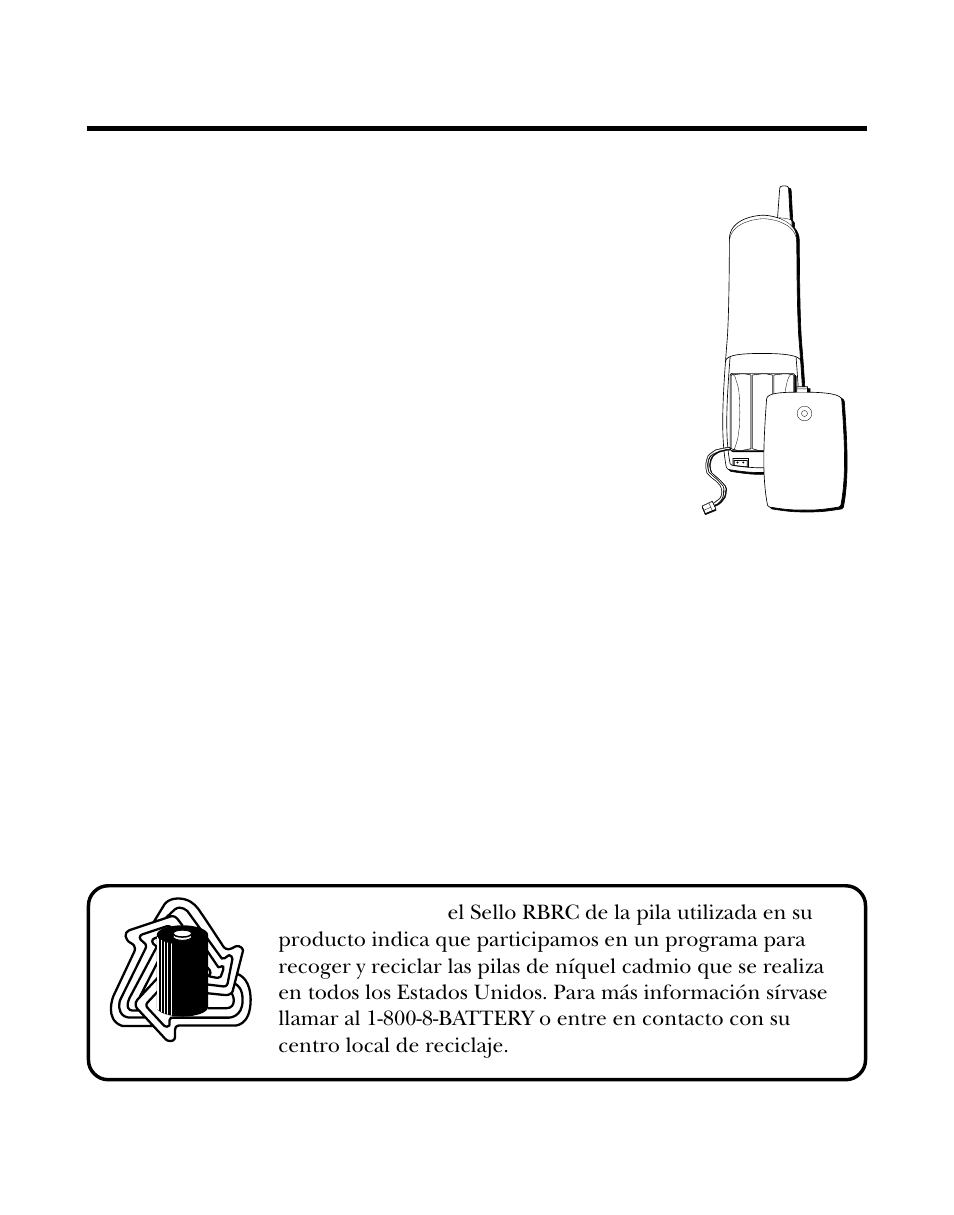 Para cambiar la batería, Precauciones de seguridad para la batería, Ambiar | Atería, Recauciones, Eguridad, Para | Southwestern Bell 26963 User Manual | Page 72 / 76