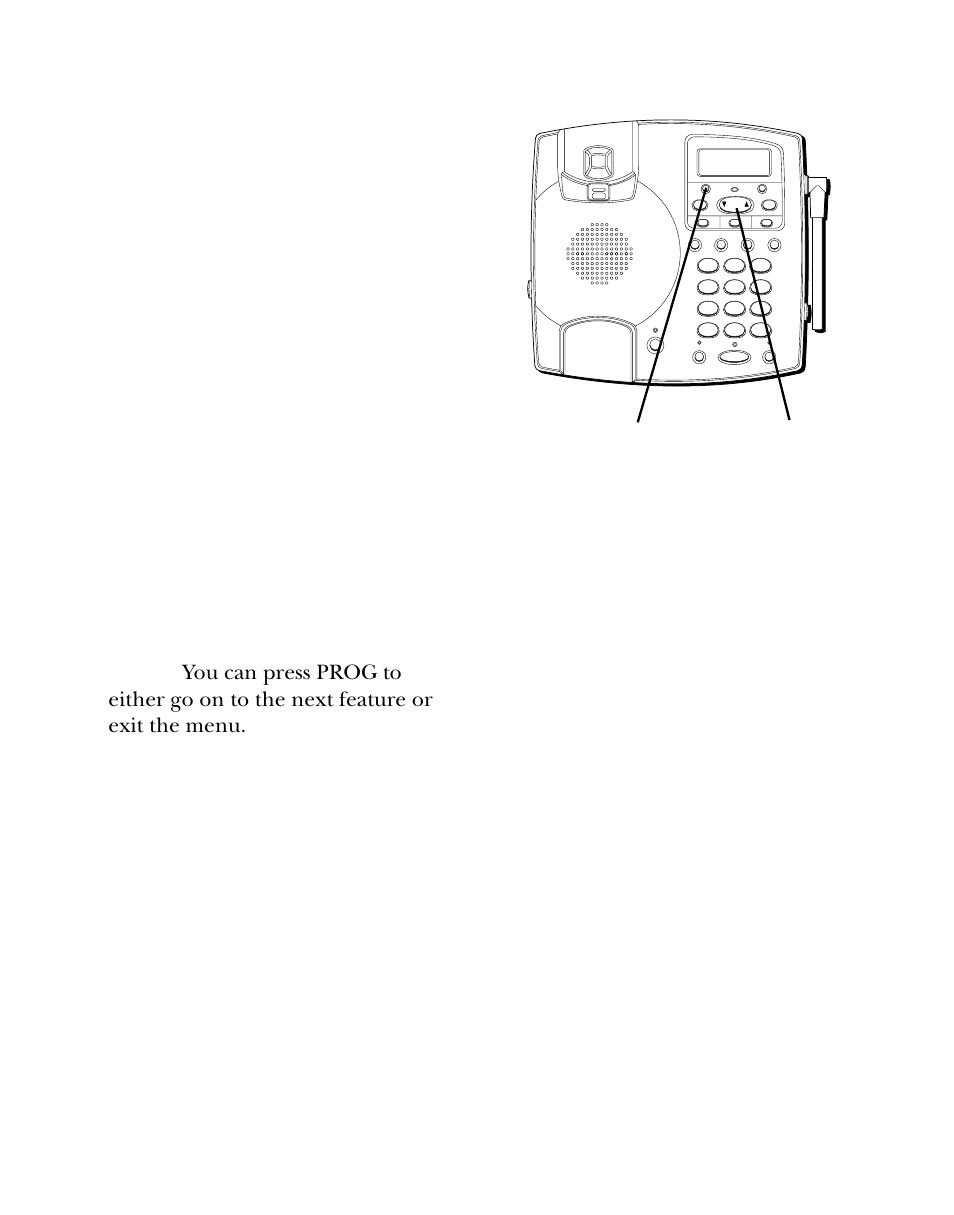 Setting the display language, Setting the display contrast, Etting | Isplay, Anguage, Ontrast, Prog button review button | Southwestern Bell 26955 User Manual | Page 13 / 160