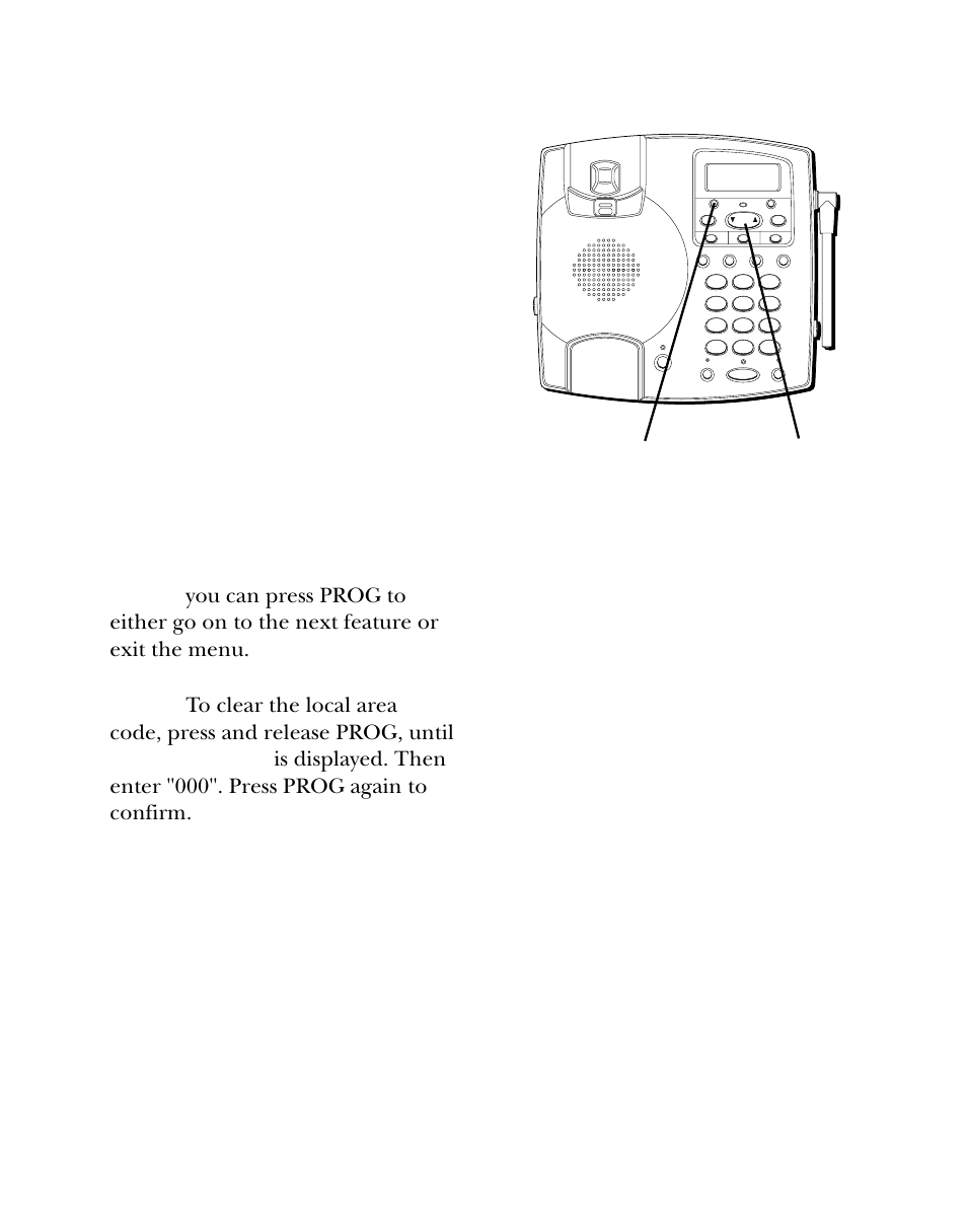 Setting the local area code, Setting the ring tone, Etting | Ocal, Prog button review button | Southwestern Bell 26955 User Manual | Page 14 / 160