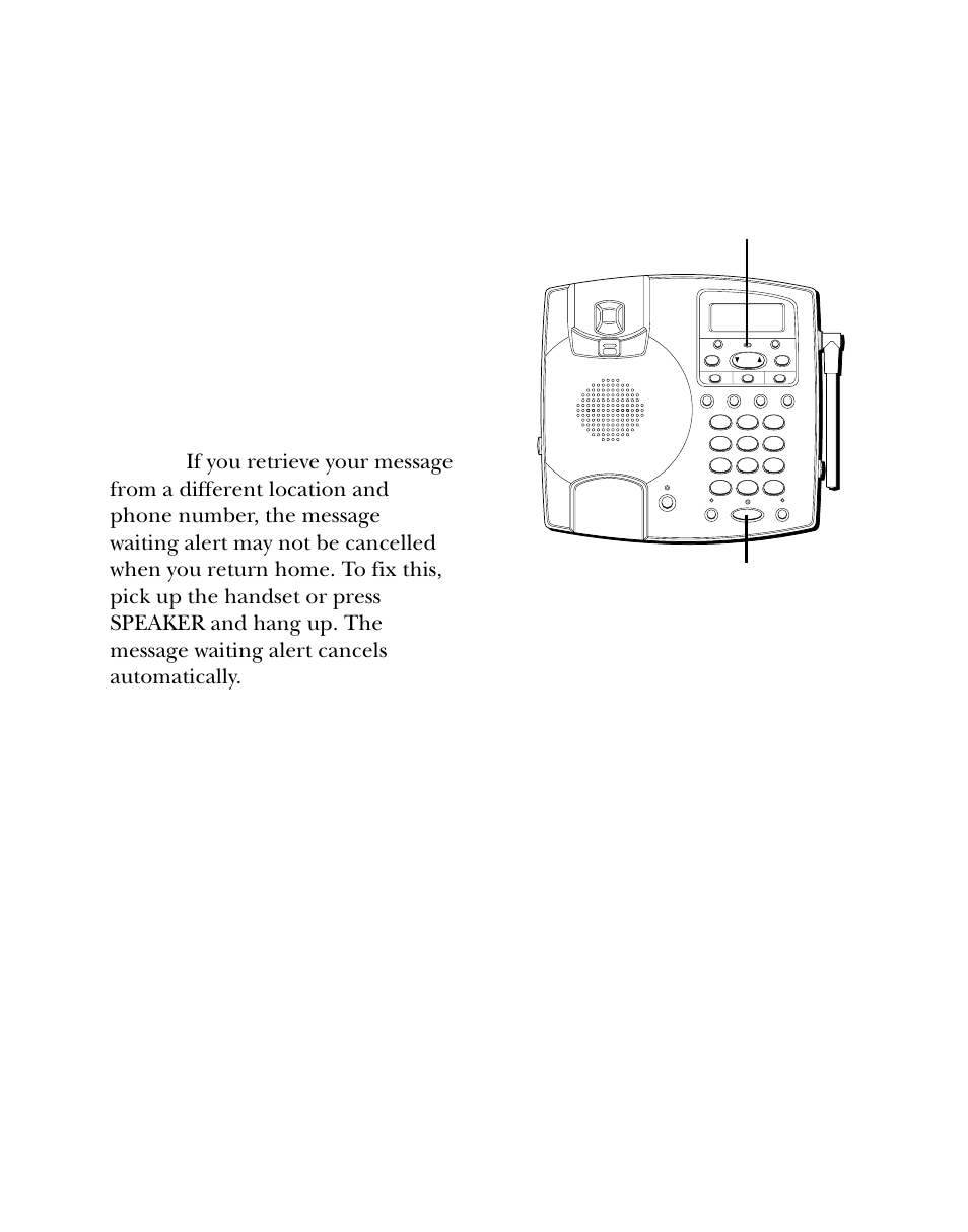 Voice messaging, Oice, Essaging | Messages indicator speaker button | Southwestern Bell 26955 User Manual | Page 28 / 160