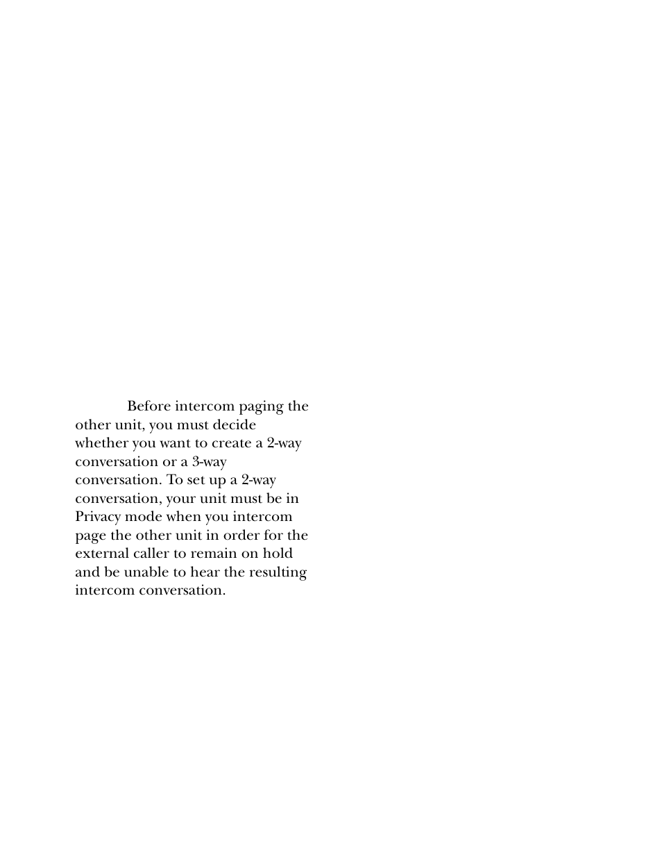 Using intercom while you have a telephone call, Sing, Ntercom | Hile, Elephone | Southwestern Bell 26955 User Manual | Page 40 / 160