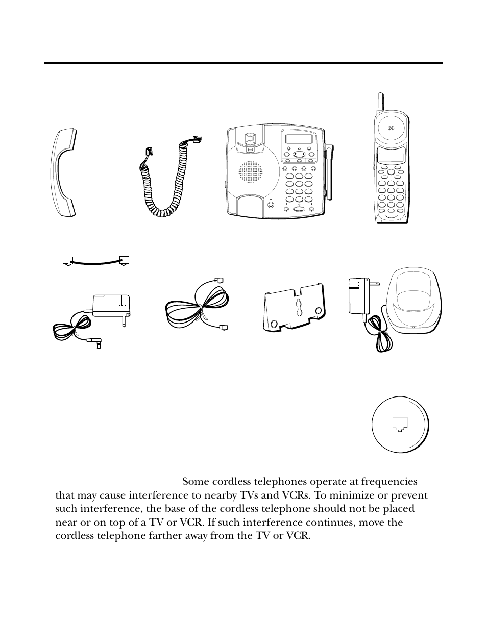 Before you begin, Parts checklist, Modular jack requirements | Efore, Egin, Arts, Hecklist, Odular, Equirements, Base cordless handset | Southwestern Bell 26955 User Manual | Page 7 / 160