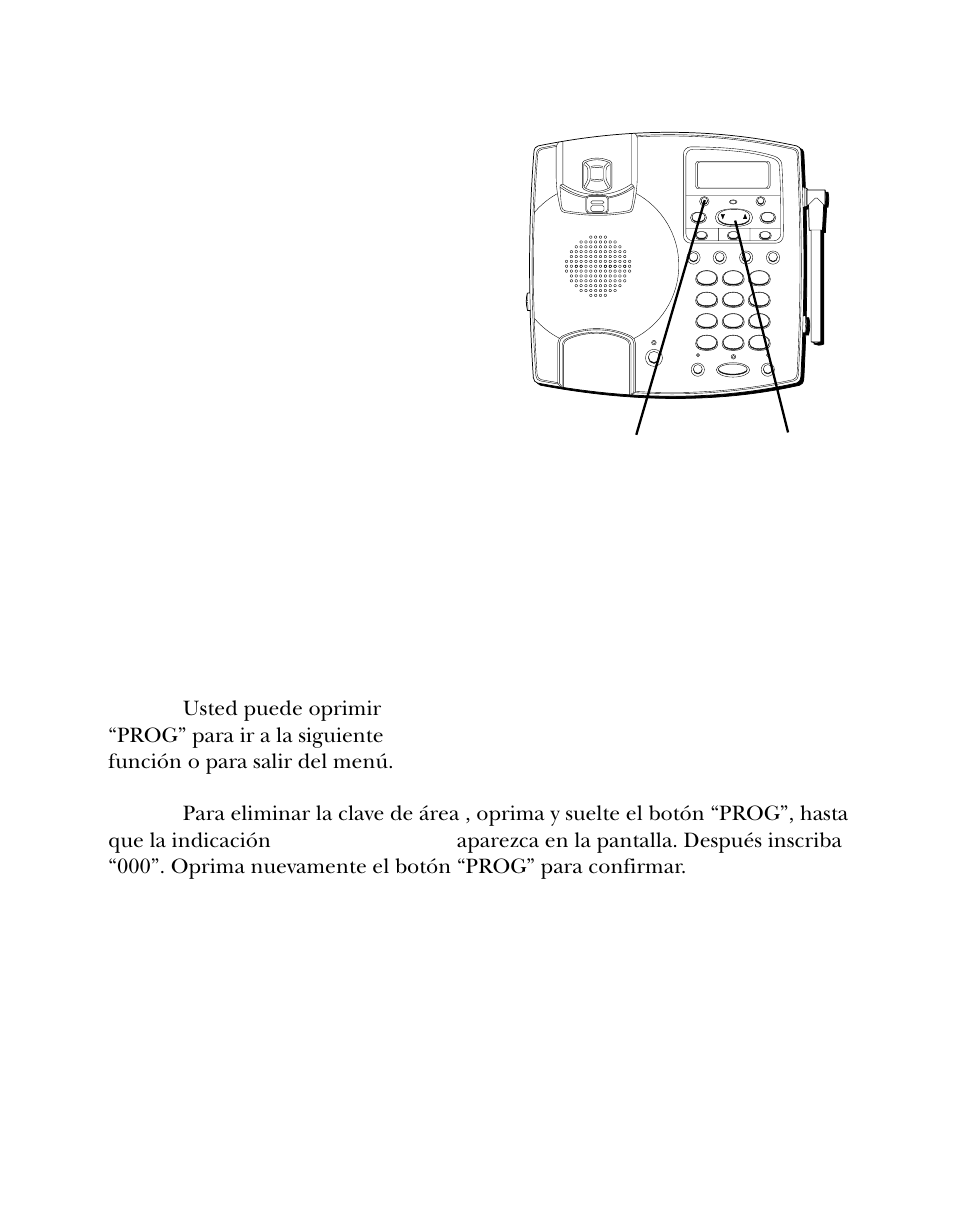 Para programar la clave de area local, Rogramar, Lave | Ocal | Southwestern Bell 26955 User Manual | Page 94 / 160