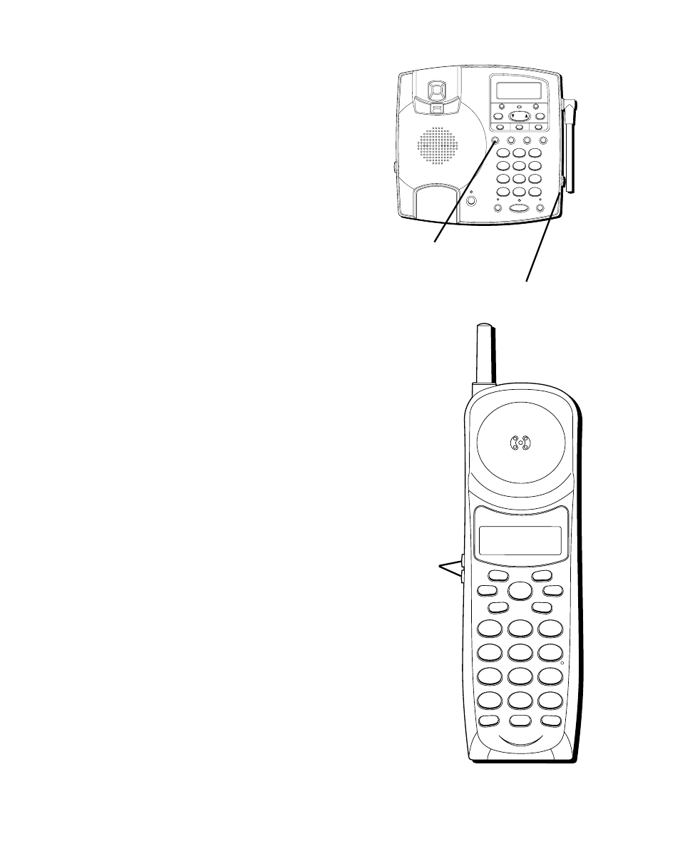 Control de volumen, Base, Auricular inalámbrico | Altavoz, Ontrol, Olumen, Uricular, Nalámbrico, Ltavoz, One touch quick dial | Southwestern Bell 26955 User Manual | Page 96 / 160